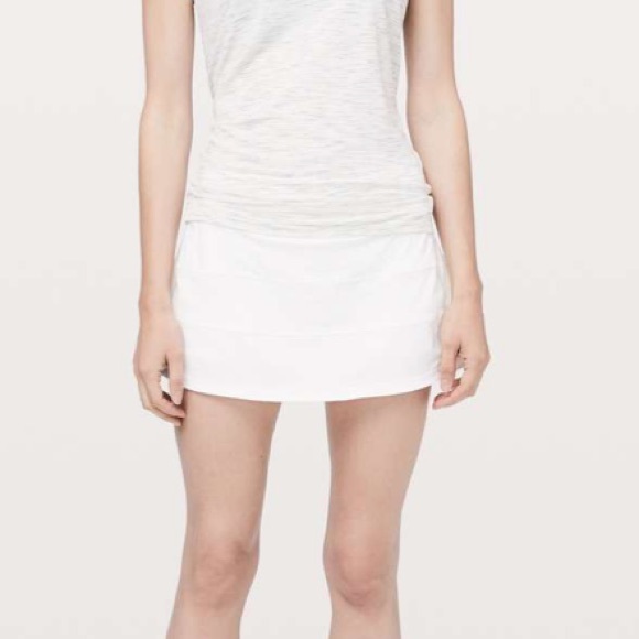 NWT Lululemon White Pace Rival Skirt Size 10 - Picture 13 of 15
